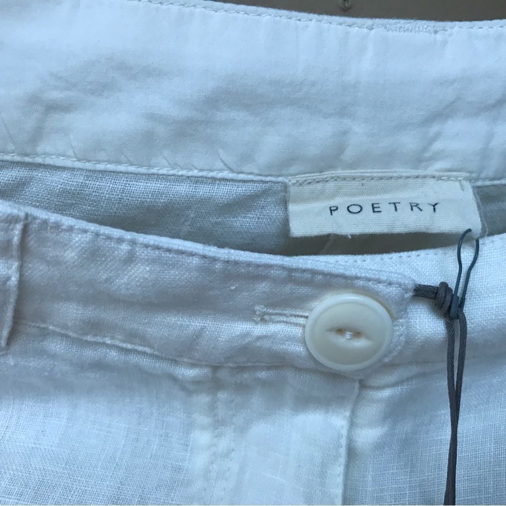 NWT Poetry Cream Linen Trouser Tapered (10) - Picture 7 of 11